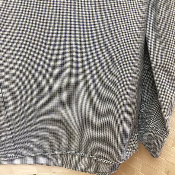 Vintage Polo Golf Ralph Lauren blue houndsooth button down Large - Picture 13 of 16